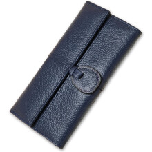Wallet Women Genuine Leather Billfolds for Ladies Card Wallets Slim Wallet for Women(red)