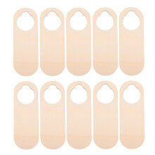 WRGEOUS - Lot de 10 panneaux de porte vierges Ă suspendre, en bois kaki, avec motif graffiti manuscrit