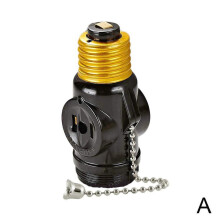 Douille à vis avec interrupteur à chaînette, convertisseur de prises vers AC2^HOT2G2X6