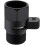 Water Flow Control Valve, Solid Brass Adjusting Shower Head Flow Restrictor with Switch, Matte Black 1
