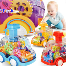 Clearance! Press & Go Car Toys for Toddlers 1-2, 3-Pack Infant Push Cars Compatible with Ages 0-3, Birthday Gift