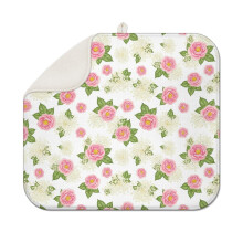 Covoraș de uscare a vaselor din microfibră Pioneer cu imprimeu floral, pachet de 1 buc., ultra absorbant, 40x45 cm