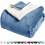 Κουβέρτα Sherpa Fleece Twin 65x90 ίντσες ανοιχτό μπλε 1