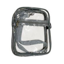 Transparante tas voor werk en zakenreizen, unisex, transparante crossbody schoudertas, draagbare multifunctionele crossbodytas, lichtgewicht