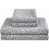 Silver Grey Cheetah Print Twin Bed Sheet Set Microfiber 1