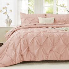 Full Size Comforter Set Rose Gold 7-Piece