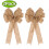 Grote jute kerststrik met verstevigde rand. 1