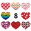 Hartvormige Valentijnsstickers (500 stuks) 1