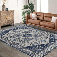 Dywan boho kwiatowy 152x213 cm, antypoślizgowy, miękki