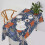 William Morris Tischdecke, orange, Vintage, Polyester 1