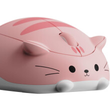 Trådløs mus formet som en pink kat – Tri-Mode