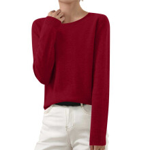 Admvng Dames Truien met Lange Mouwen en Ronde Hals, Lichtgewicht Casual Tops, Maten S-3XL