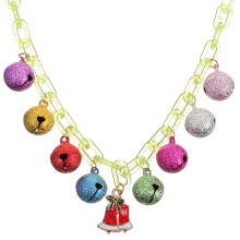 winter Xmas Bell Necklaces - Jingle Choker Chain Ornaments for Party