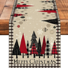 Runner da tavola a forma di albero di Natale 13x72 pollici