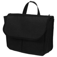 Bolsa lateral preta para cadeira de rodas, poliéster, 1 conjunto
