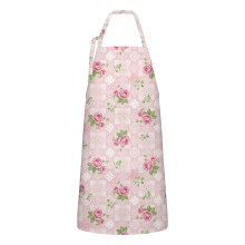 Pioneer Flower Floral Apron Cotton-Linen 33x27"