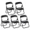 Black miniature folding chairs set of 5 1