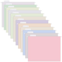 Cartelle portadocumenti sospese in lamina color oro rosa, formato lettera, confezione da 12 pezzi