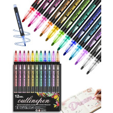 Dreamy Sparkle Dual-Line Konturenstift, 48 Stück