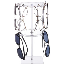 Suport rotativ acrilic pentru ochelari cu 2 niveluri