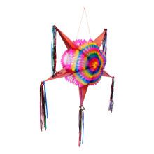 Multi Color Foldable Star Pinata Decoration Made of Paper for Adding Joyful Atmosphere to Parties