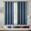 Cortinas Blackout Azul Pedra 40x78 polegadas, Par 1