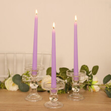 Bougies coniques à la lavande, 25 cm (10 pouces), paquet de 12