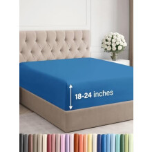 Sábana bajera ajustable King con bolsillo extra profundo de 18 a 24 pulgadas