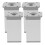 Gambe per divano quadrate FRCOLOR, 4 pezzi, 8x5x4,2 cm 1