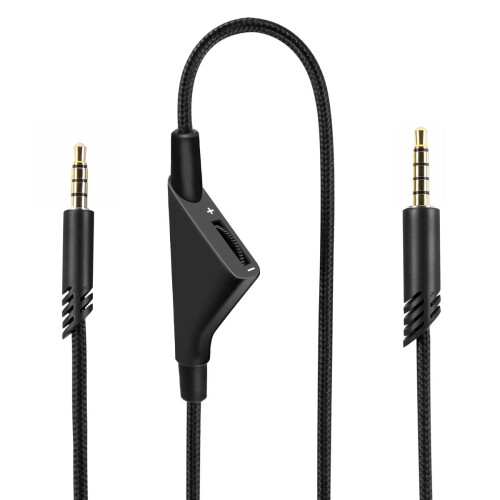 Replacement A10 Cord Compatible with Astro A10 Headset, Inline Volume Cable for A10/A40/A40TR, Compatible with PS5/PS4 Controller (6.5 ft)