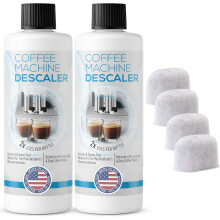 Keurig-kompatible Entkalkungslösung – 2 Flaschen (4 Anwendungen + 4 Filter) für alle 1.0 & 2.0K-Tassen- und Espressomaschinen