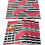 Vannmelon-bordbrikker, sett med 4, vaskbar polyester 1