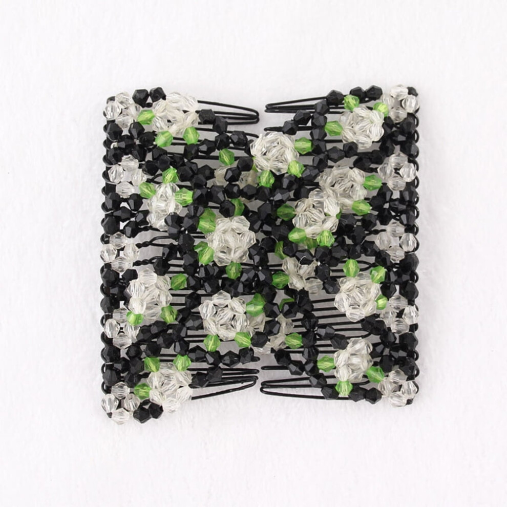 FRCOLOR Stretchy Hair Slide with Double Comb for Women,