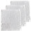 Lingettes de toilette en coton, lot de 3, blanches 1