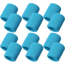 12-Pack Wrist Sweatbands for Men & Women – Moisture-Wicking, Compatible with Tennis, Basketball, Football & Gym