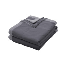 Washed Cotton All-Season Cooling Blanket Queen King Size, Breathable Bedding with Temperature Regulation, Naked Sleeping Friendly, 140x200cm