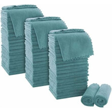 Lingettes de toilette ultra douces en microfibre, 30 x 30 cm, lot de 72
