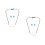 2Ensembles Embouts Stéthoscope Argent Silicone Souple Confort 10