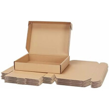 11x8x2" Brown Shipping Boxes (25-Pack), Tab Lock Tuck Top Mailers – Compatible with Small Business Packaging & Gifting