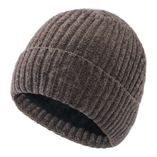 Bonnet unisexe en maille avec doublure en polaire sherpa