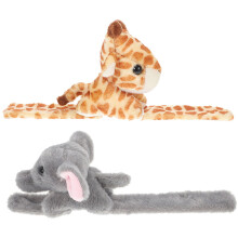 10Pièces Bracelets Snap Animaux En Peluche Couleurs Vives Pour Enfants
