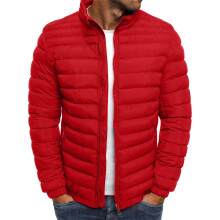 Winterjacken für Herren, einfarbige Baumwolljacke, wattierte Baumwolljacke, modische wattierte Baumwolljacke für Herren, warme wattierte