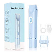 2026 New 2-in-1 Waterproof Painless Trimmer for Women – Dual Head Electric Razor, Pubic & Body Hair Shaver,Gift for Her