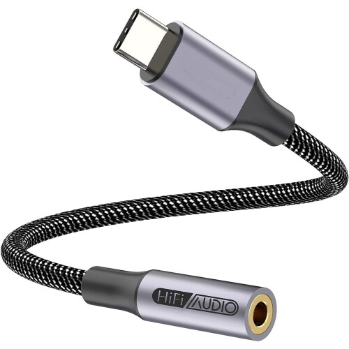 USB-C-auf-3,5-mm-Kopfhöreranschluss-Adapter mit DAC-Decoder-Chip