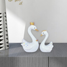 Svane-bordpyntpar – realistisk smilende design