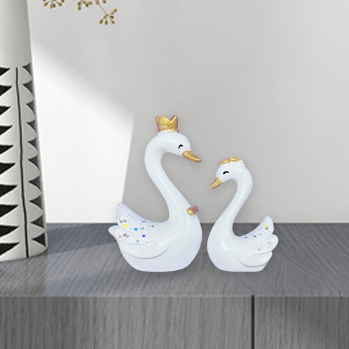 Svane-bordpyntpar – realistisk smilende design