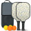 Pickleball-padlesett i blomsterfiber, 2 padler + 2 1