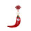3Pièces Pendentifs À Rouge Lotus Chic Pour Décor 1