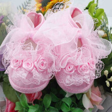 Baby Girls Soft Soled Princess Shoes Cute 3-12 Months Baby Girl Lace Shoes Rose Flower Toddler Infant Kid Prewalker