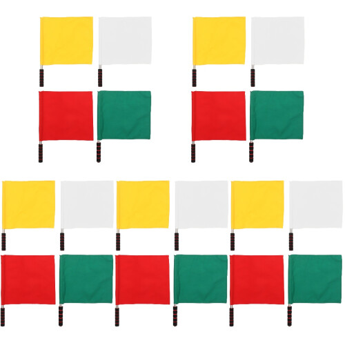 20Pièces Drapeaux D'arbitre Pour Courses En Extérieur Couleurs 1